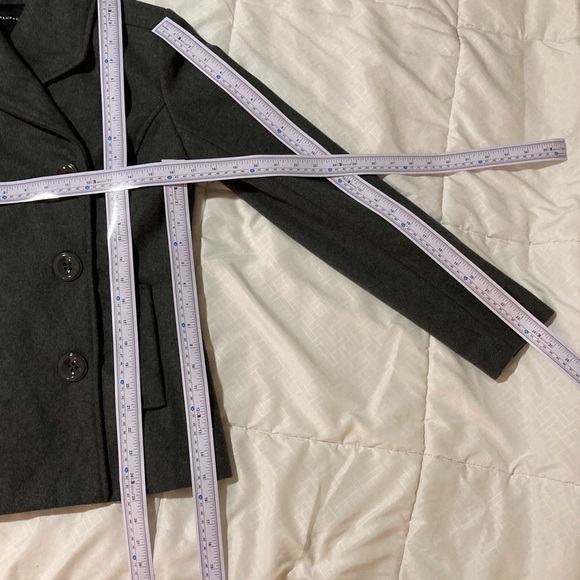 Rampage Grey Peacoat | Size S | Tailored | Office | Holiday | Fall Coats - Picture 5 of 13
